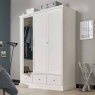 Julie 3 Door Wardrobe White Unassembled 