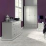 Julie 3 Door Wardrobe Grey Unassembled 