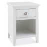 Lipari White Painted 1 Drawer Bedside Locker