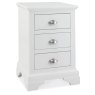 Lipari White Painted 3 Drawer Bedside Locker