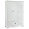 Lipari 3 Door Wardrobe White 