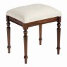 Normandie Bedroom Stool With Upholstered Seat Pad Beige