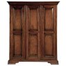 Normandie 3 Door Wardrobe Mahogany 