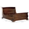 Normandie King (150cm) High End Bedstead Mahogany Dimensions