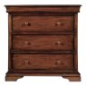 Normandie 4 Drawer Wide Chest Of Drawers Mahogany
