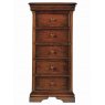 Normandie Narrow 6 Drawer Tallboy Mahogany