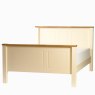 Benedict Zen Creme Oak Trim Double (135cm) High End Bedstead