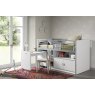 Vipack Bonny Mid Sleeper With Pull Out Desk White Lifestyle