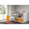 Vipack Bonny Mid Sleeper With Pull Out Desk Orange Lifestyle