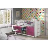 Vipack Bonny Mid Sleeper With Slide Out Desk Fuchsia Lifestyle