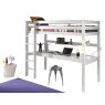 Vipack Vipack Pino High Sleeper With Large Study Desk White