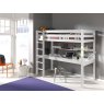 Vipack Vipack Pino High Sleeper With Large Study Desk White