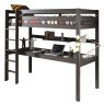 Vipack Vipack Pino High Sleeper With Large Study Desk Taupe