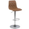 Emu Low Bar Stool Faux Leather Light Brown