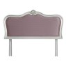 Araminta Silver Leaf Double (135cm) Upholstered Headboard
