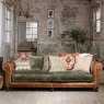 Constable 4 Seater Sofa Galveston Bark Leather Only & Fabric 4 Coco Olive Only lifestyle
