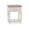 Freeport 1 Drawer Side/Lamp Table Grey Washed Oak