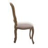 Georgia Dining Chair Fabric Natural & Rustic Brown Side