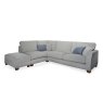 Moseley 1.5 Seater + 3 Seater Corner Sofa LHF With Storage Footstool Fabric C