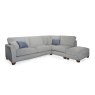 Moseley 3 Seater + 1.5 Seater Corner Sofa RHF With Storage Footstool Fabric C