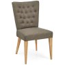 Burrswood Upholstered Dining Chair Black Gold Fabric