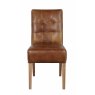 Colin Dining Chair Faux Leather Brown