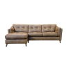 Saddler 4 Seater Sofa with Chaise LHF Tote Leather