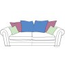 Oceanus 3 Seater Scatter Back Sofa Fabric C