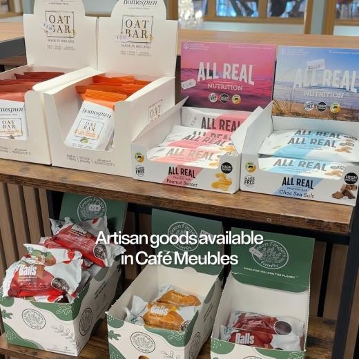 Did you know Café Meubles stocks a selection of artisan Irish brands? ☕✨ From delicious protein...