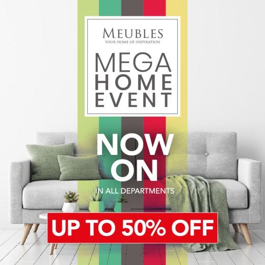 ✨ The Mega Home Event is here at Meubles! ✨ Enjoy up to 50% OFF across every department — sofas...