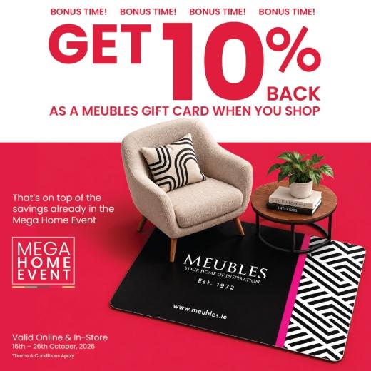 Our Mega Home Event just got even better! 🏡 From Friday 16th to Monday 26th October, get an EXTRA...