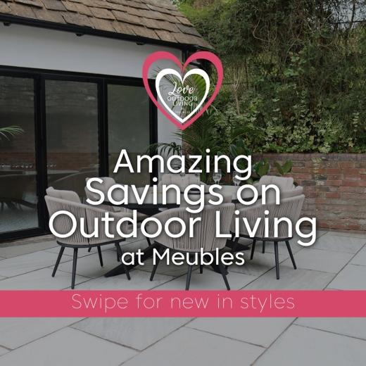 Amazing savings on outdoor living at Meubles ✨ Swipe to see your garden glow-up… From stylish din...