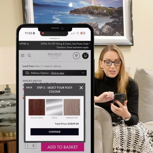 Dara is here to show you just how easy it is to shop a customisable sofa on meubles.ie 🤍 1️⃣ F...