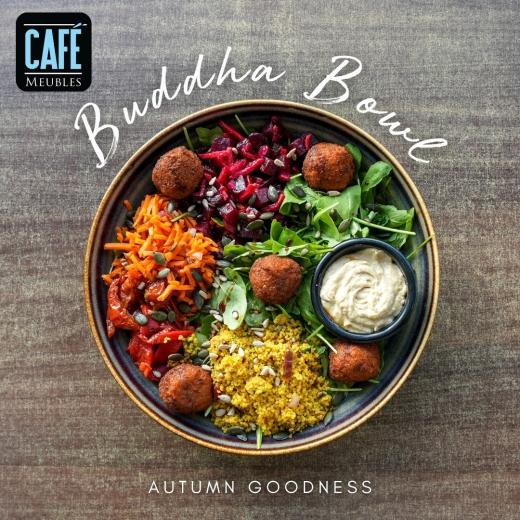 Café Meubles serving up some autumn goodness this lunchtime 🍂 Our Buddha Bowl is packed full of f...