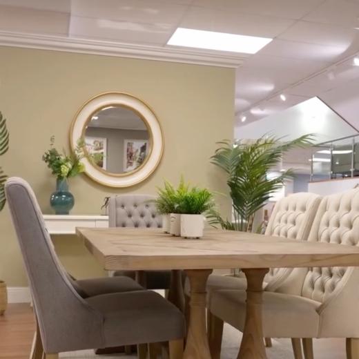 New at Meubles ✨ The Daytona Dining Collection brings rustic character and refined comfort to your...