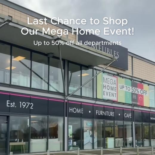 Last chance to shop - this is not a drill! ⚡️ You better hurry… our Mega Home Event is ending s...