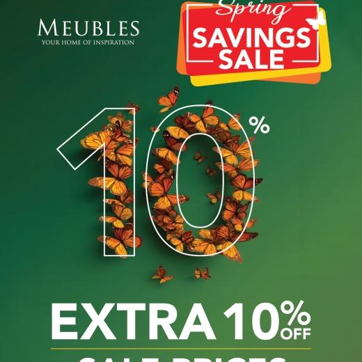 From today, Wednesday 29th April, enjoy even MORE savings at Meubles 🌿✨ We’re giving you an ad...