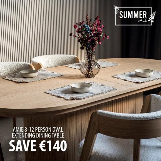 Love at first sight! ✨ Meet the gorgeous Amie Extending Dining Table - designed to seat 8-12 comfor...