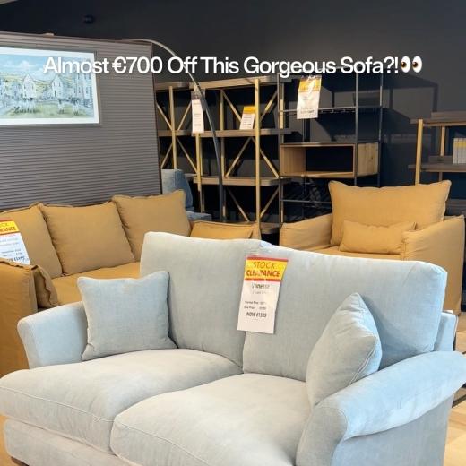 The Vanessa 2 Seater Sofa 💙 We are absolutely loving this gorgeous pale blue/green Vanessa sofa, f...