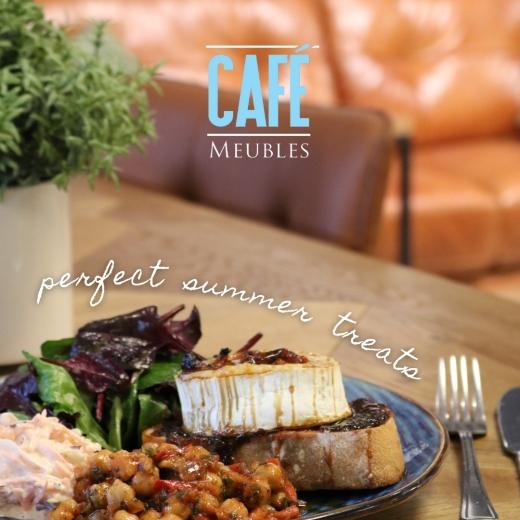 Summer flavours are calling 🌿 Say hello to our Goat’s Cheese Bruschetta at Café Meubles - toast...